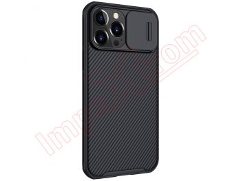 Black rigid case with window and support for Apple iPhone 13 Pro Max, A2643